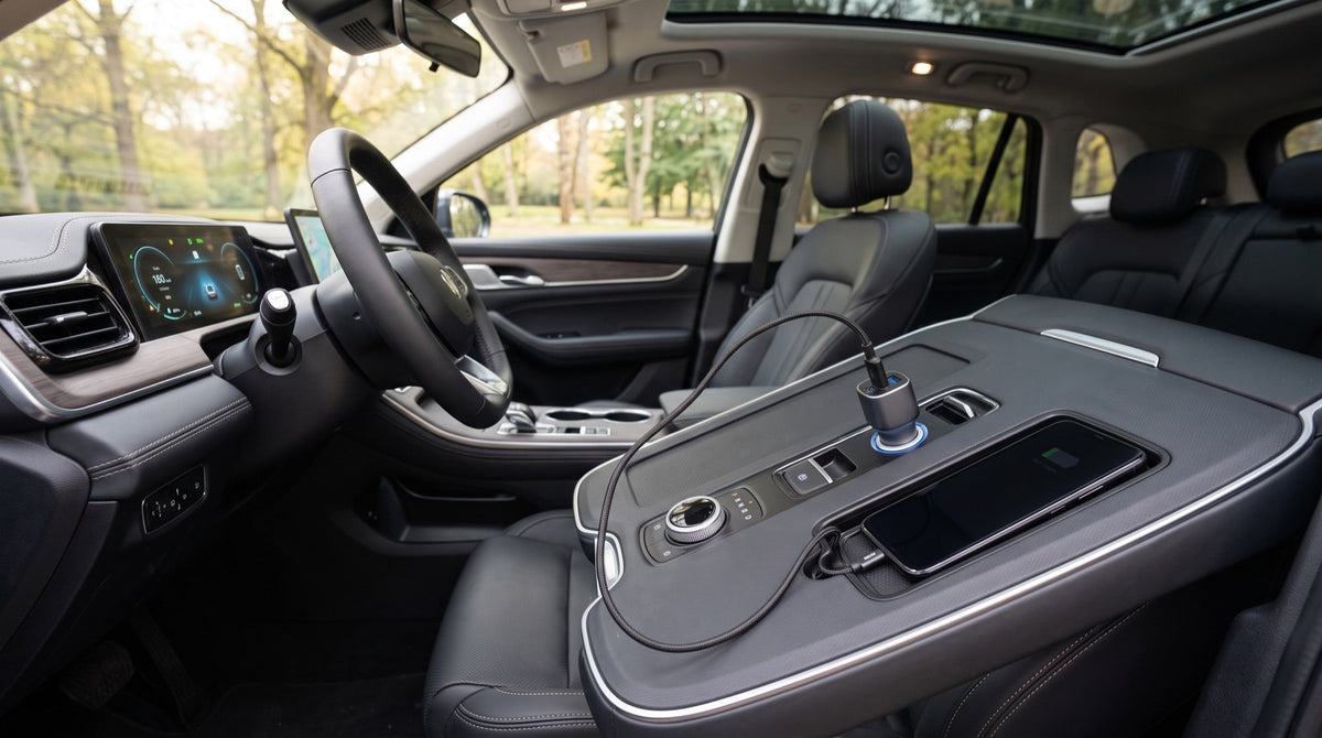 Leapmotor C10 USB charger in center console