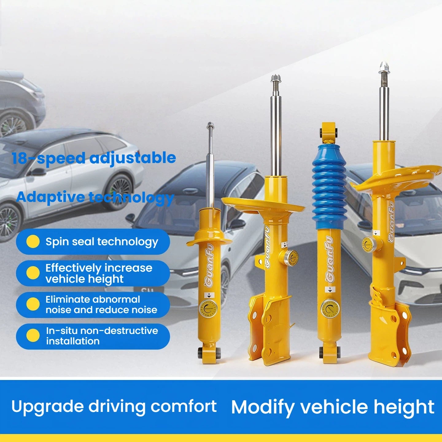 Adjustable Adaptive Shock Absorbers for Leapmotor C10 C11 C16 B10 T03 S01 Suspension Upgrade Performance Car Modification Parts
