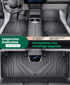 Tappetini auto TPE a copertura totale per Leapmotor C10 A10 B10 B01 C16 C11 Lafa5, su misura, impermeabili, accessori interni