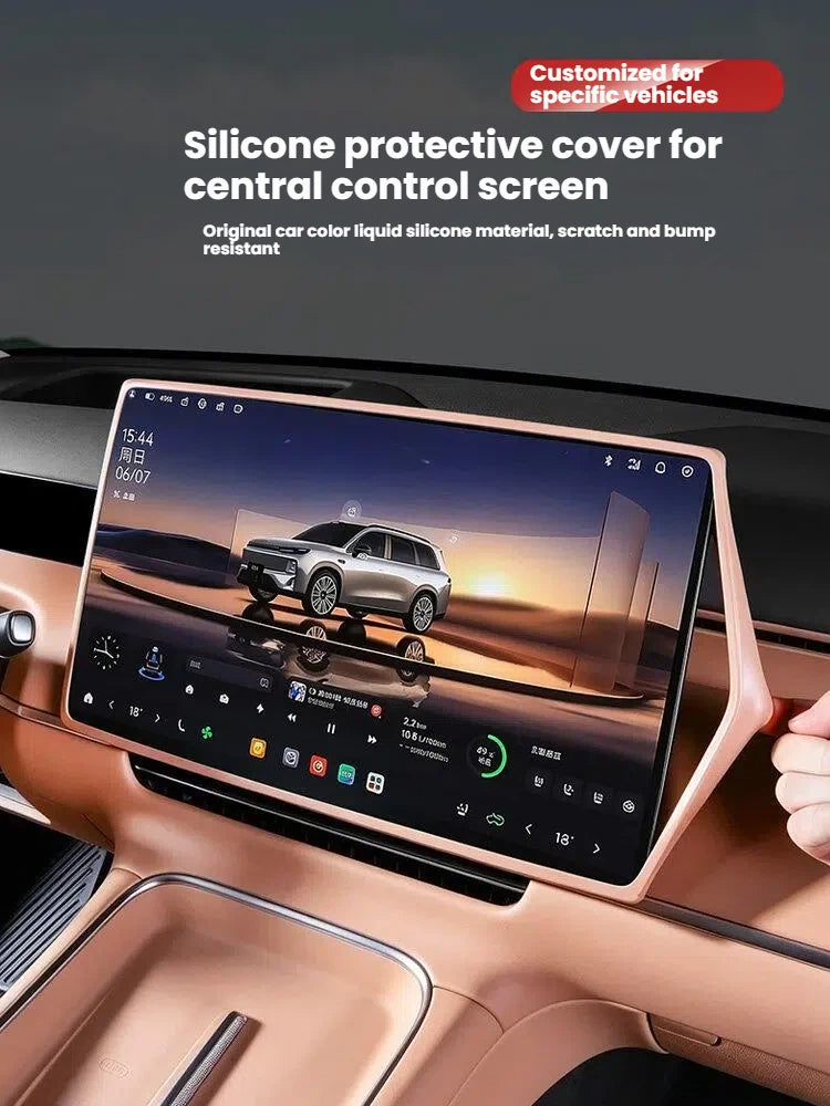 Silicone Center Console Screen Protector Cover for Leapmotor C10 C16 D19 D99 Car Interior Accessories Touch Screen Protective Case