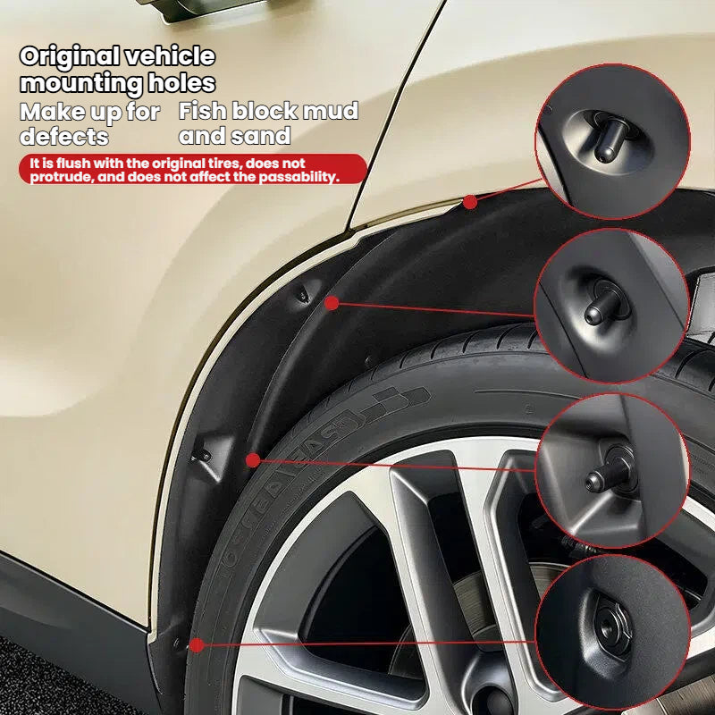 Parafanghi posteriori per Leapmotor C10 C16, rivestimento parafango interno, paraspruzzi, parafango per la riduzione del rumore, accessori per la modifica dell'auto