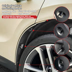 Parafanghi posteriori per Leapmotor C10 C16, rivestimento parafango interno, paraspruzzi, parafango per la riduzione del rumore, accessori per la modifica dell'auto