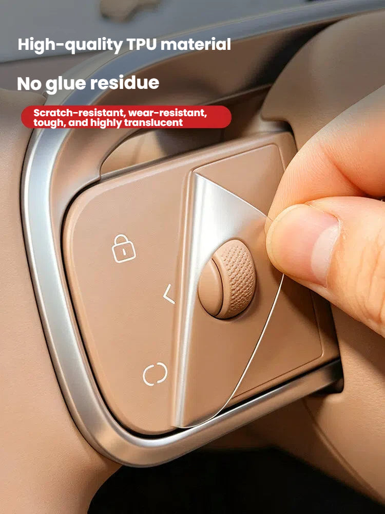 TPU Steering Wheel Button Protective Film for Leapmotor C10 C11 C16 D19 D99 Car Interior Modification Accessories