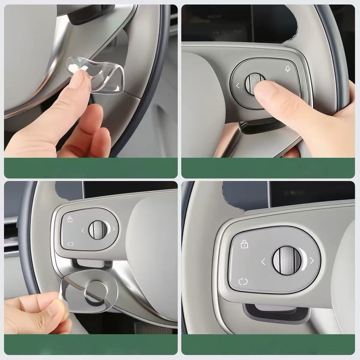 Leapmotor Steering Wheel Button Protective Stickers