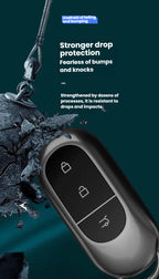 Leather Car Key Case Cover for Leapmotor C11 C10 T03 C01 C16 B10 Key Fob Protective Shell Luxury Auto Accessories