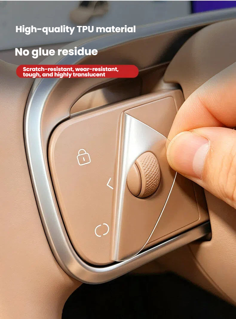 TPU Steering Wheel Button Protective Film for Leapmotor C10 C11 C16 D19 D99 Car Interior Modification Accessories