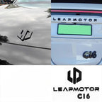 Leapmotor Blackened Car Emblem Letter Sticker - Leapmotor Accessories