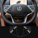 TPU Steering Wheel Button Protective Film for Leapmotor C10 C11 C16 D19 D99 Car Interior Modification Accessories