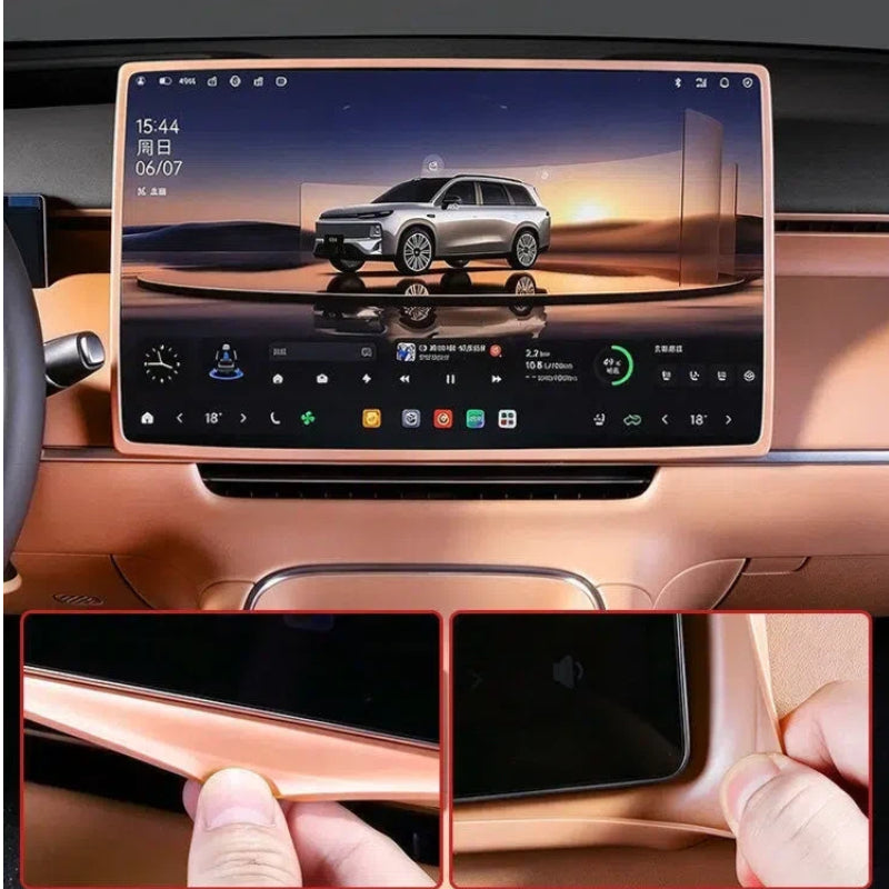 Silicone Center Console Screen Protector Cover for Leapmotor C10 C16 D19 D99 Car Interior Accessories Touch Screen Protective Case