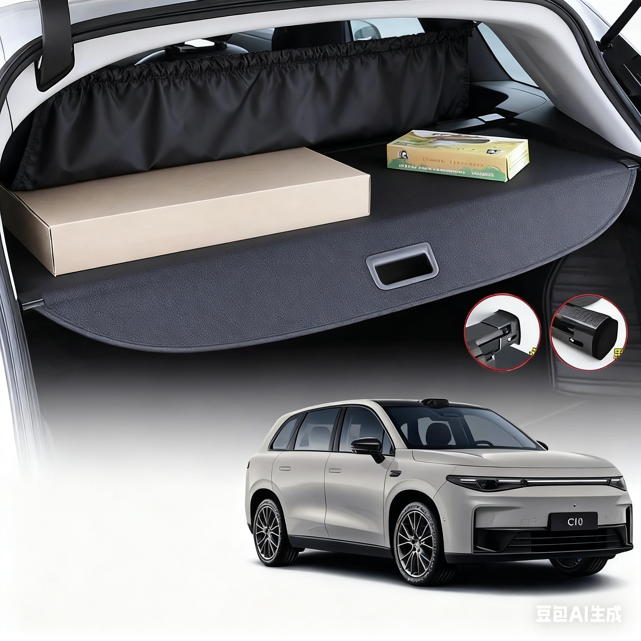 Leapmotor C10 2024+ Car Trunk Cargo Cover - Leapmotor Accessories