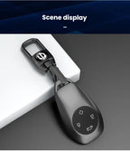 Leather Car Key Case Cover for Leapmotor C11 C10 T03 C01 C16 B10 Key Fob Protective Shell Luxury Auto Accessories