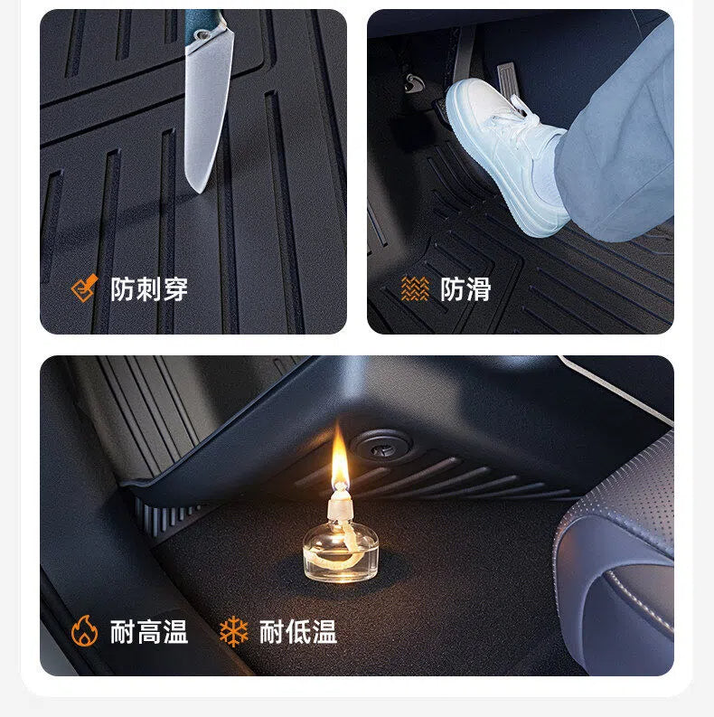 TPE Full Coverage Car Floor Mats for Leapmotor D19 A10 B01 B10 C11 C16 Lafa5 C10 Custom Fit Waterproof Vehicle Interior Accessories