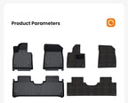 TPE Full Coverage Car Floor Mats for Leapmotor D19 A10 B01 B10 C11 C16 Lafa5 C10 Custom Fit Waterproof Vehicle Interior Accessories