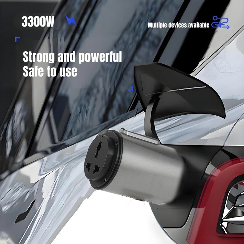 Portable Discharger Type 2 Plug to Socket Converter V2L Discharger - EVEVUP Xpeng Accessories