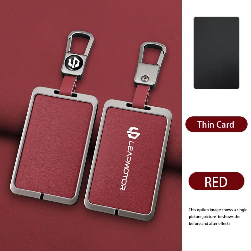 Zinc Alloy Leather Car NFC Card Remote Key Cover Case For Leapmotor - Leapmotor Accessories