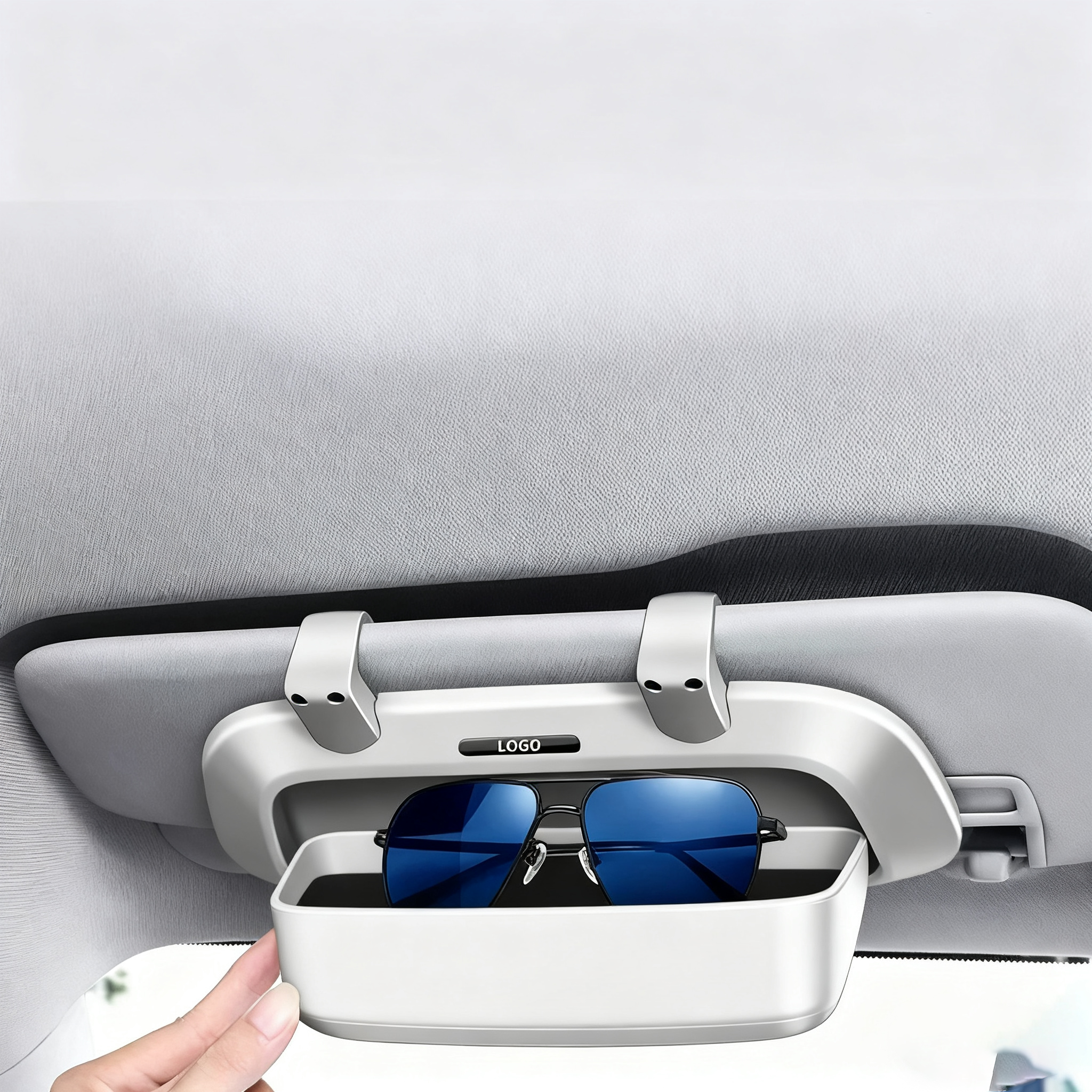 Sun Visor Multifunctional Car Sunglasses Holder - Leapmotor Accessories