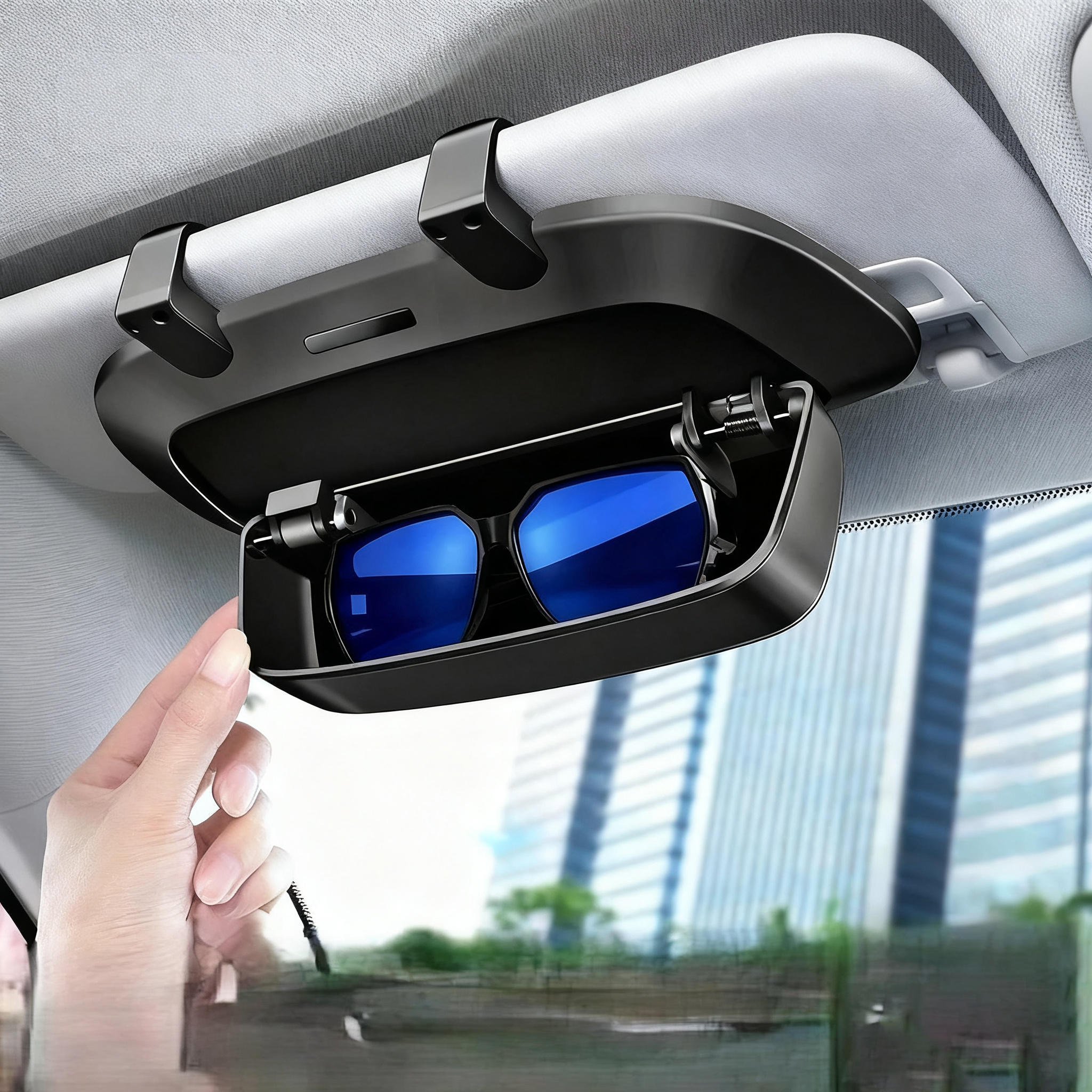 Sun Visor Multifunctional Car Sunglasses Holder - Leapmotor Accessories
