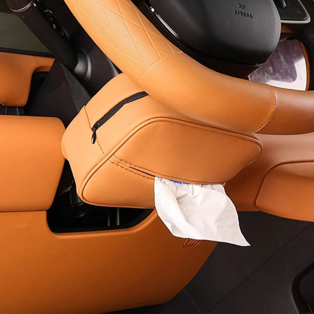 Leapmotor C10 Car NAPPA Leather Tissue Box - Leapmotor Accessories
