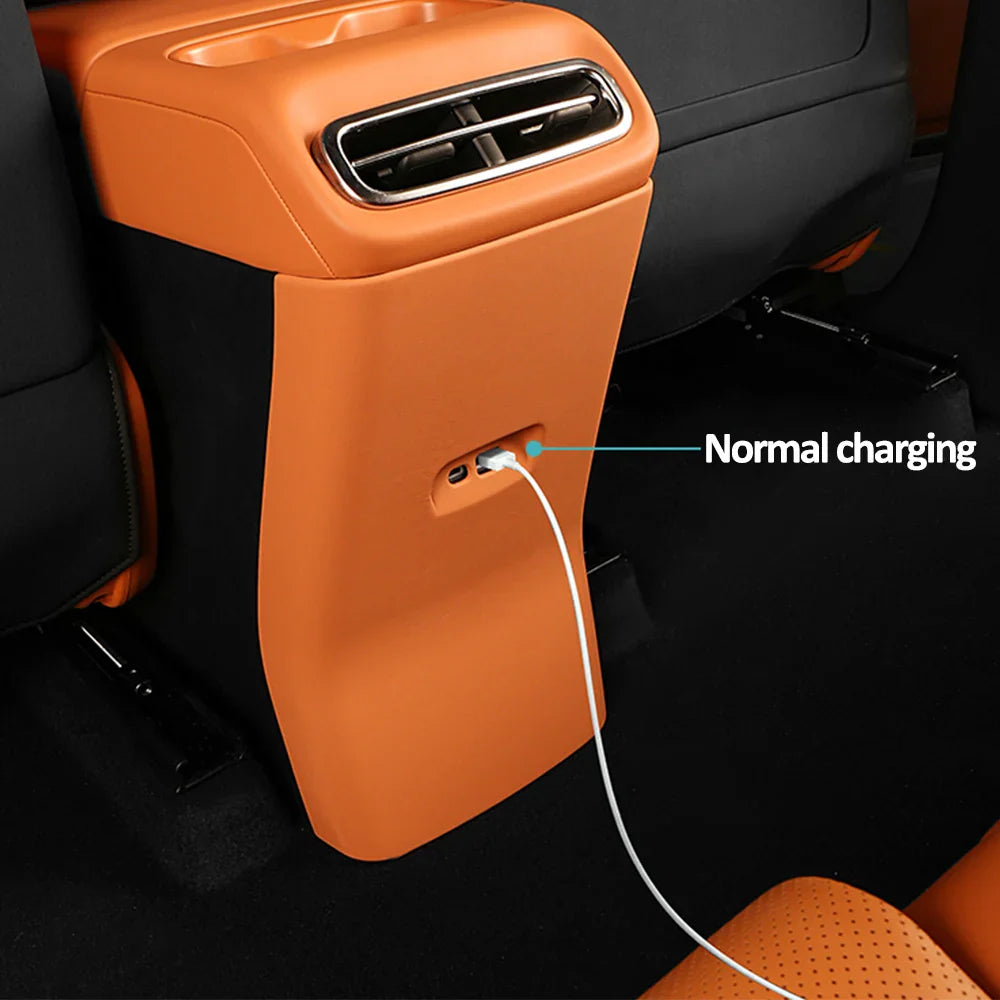 Leapmotor C10 Rear Air Conditioning Leather Anti Kick Cover - Leapmotor Accessories