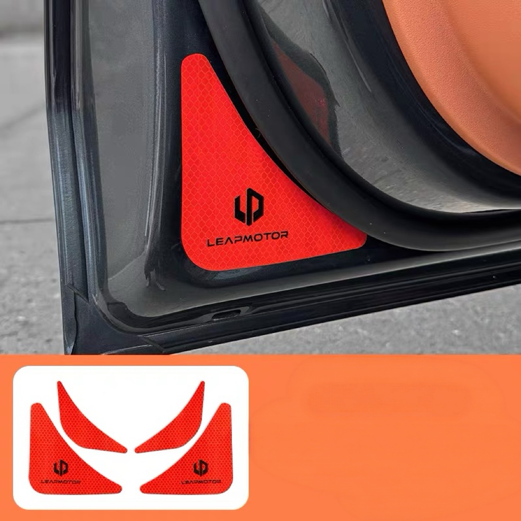 Reflective Door Warning Stickers for Leapmotor C10 C16