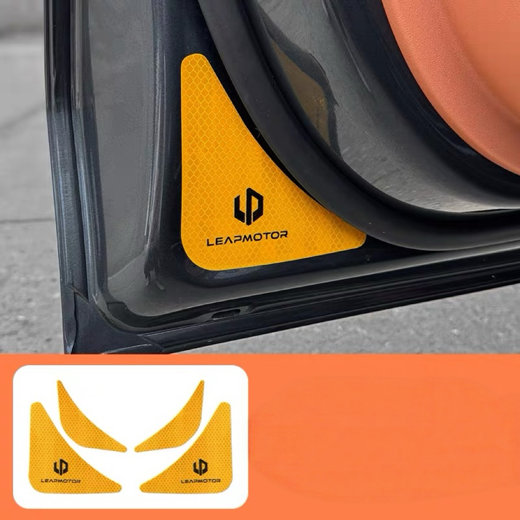 Reflective Door Warning Stickers for Leapmotor C10 C16