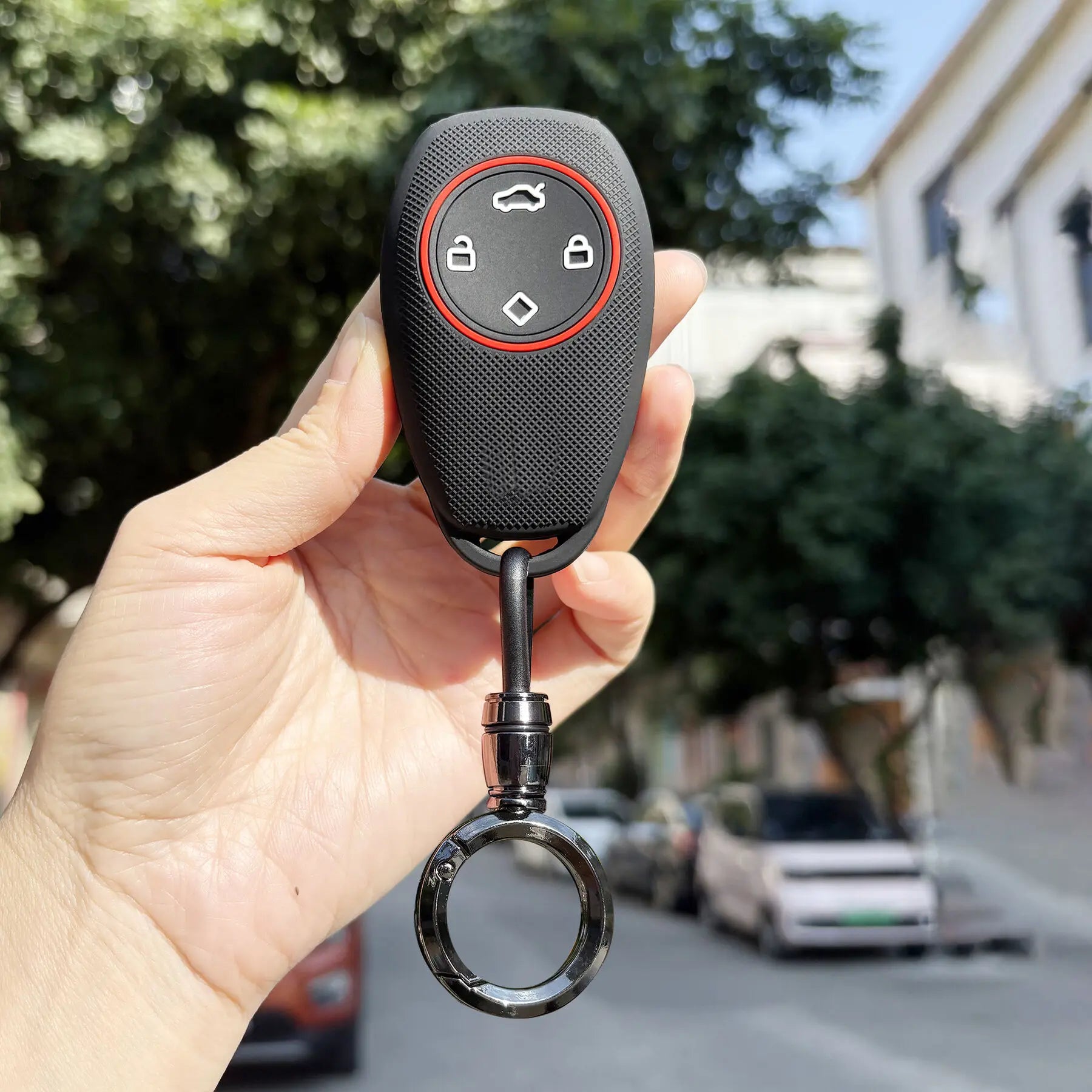 Silicoen Soft Car Key Case Fob For Leapmotor T03 S01 C11 C01 - EVUPUP