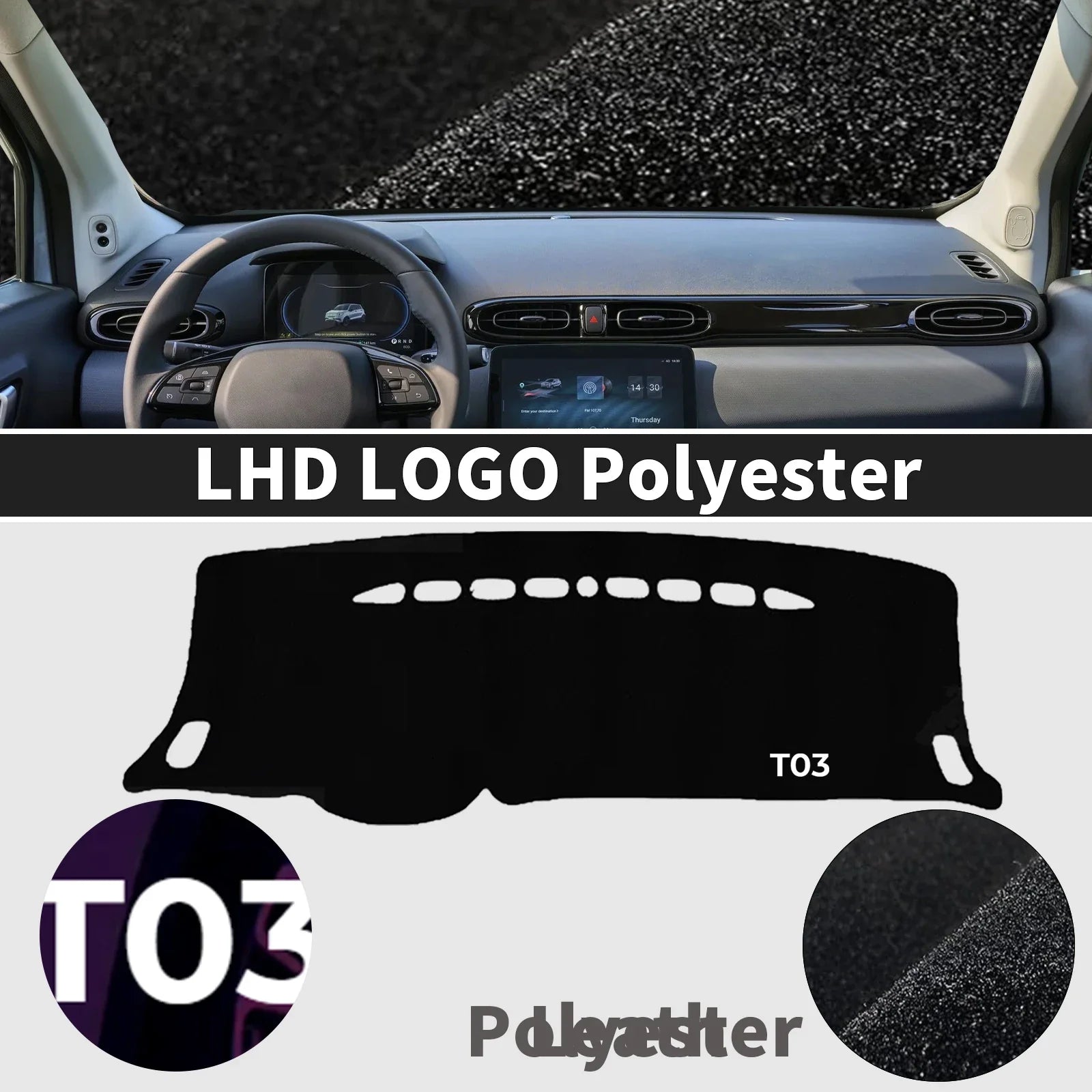 Leapmotor T03 Car DashMat Sunshade Protective Carpet - EVUPUP