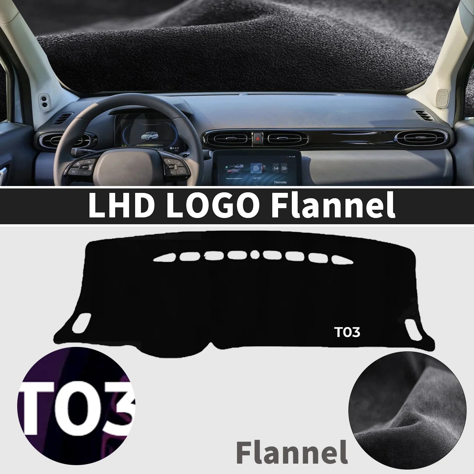 Leapmotor T03 Car DashMat Sunshade Protective Carpet - EVUPUP