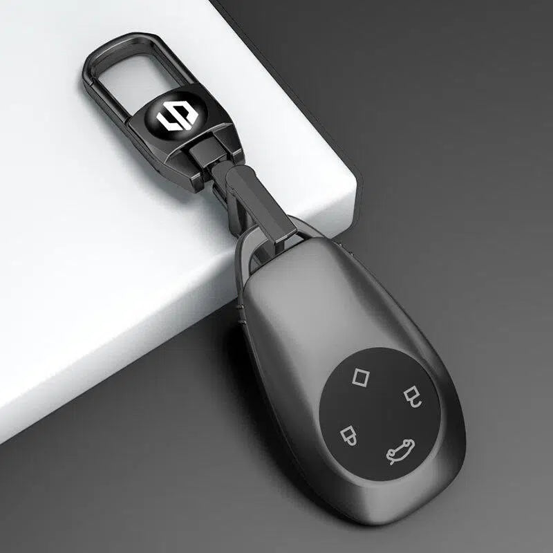 Leather Car Key Case Cover for Leapmotor C11 C10 T03 C01 C16 B10 Key Fob Protective Shell Luxury Auto Accessories