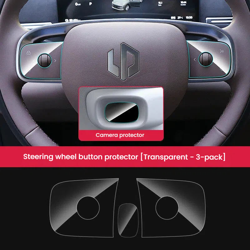 TPU Steering Wheel Button Protective Film for Leapmotor C10 C11 C16 D19 D99 Car Interior Modification Accessories