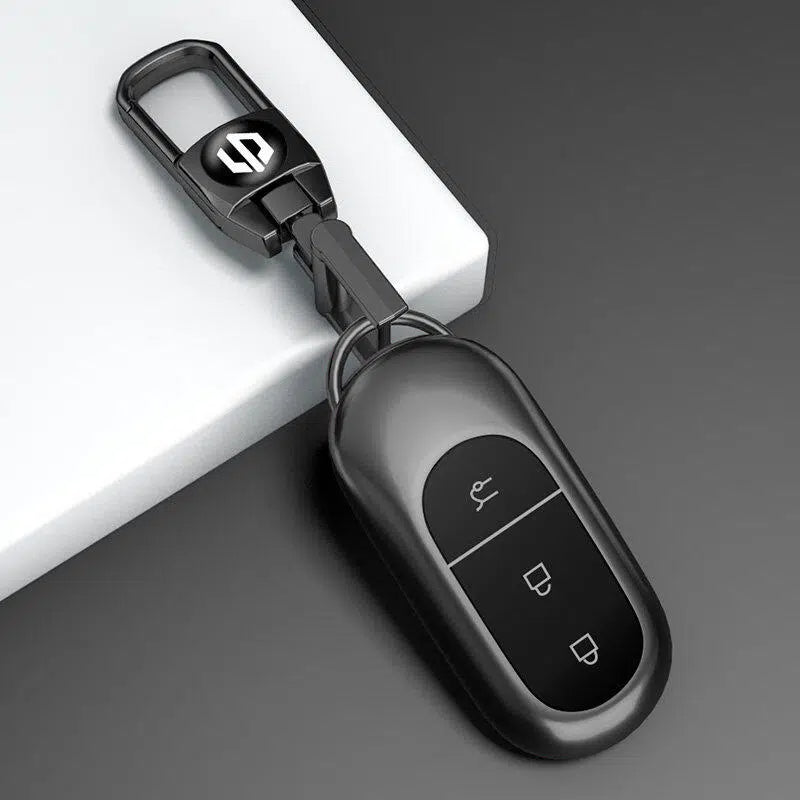 Leather Car Key Case Cover for Leapmotor C11 C10 T03 C01 C16 B10 Key Fob Protective Shell Luxury Auto Accessories