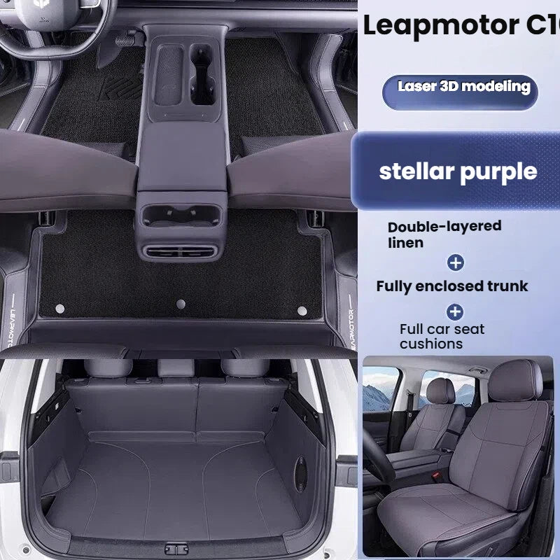 Coprisedili Premium a Copertura Totale per Leapmotor C10 2026 2027 Protezione Sedili Auto per Tutte le Stagioni Accessori Interni
