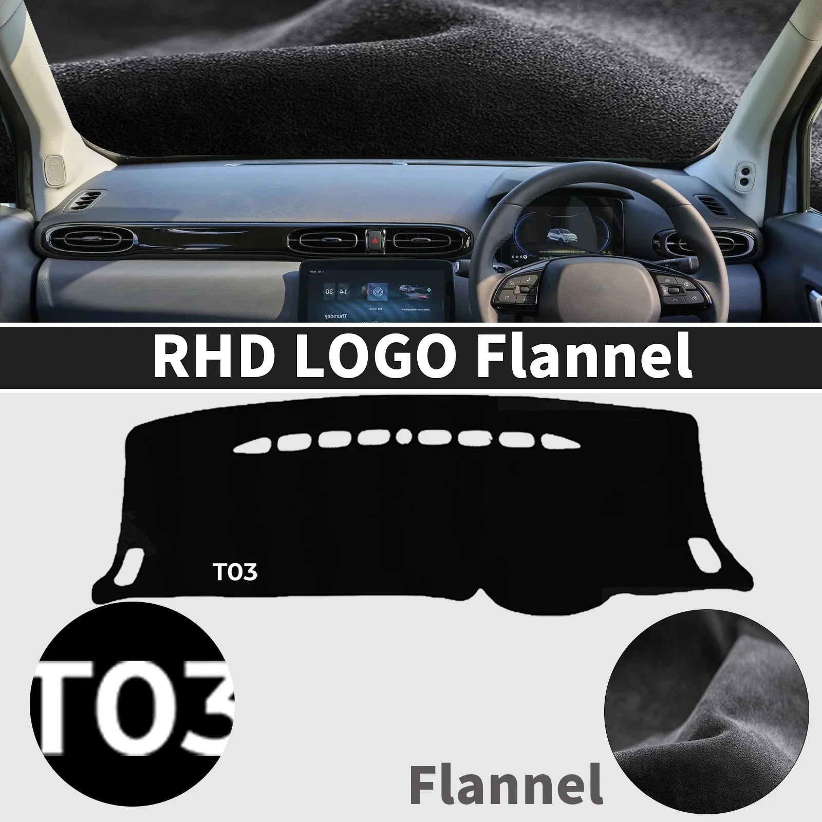 Leapmotor T03 Car DashMat Sunshade Protective Carpet - EVUPUP