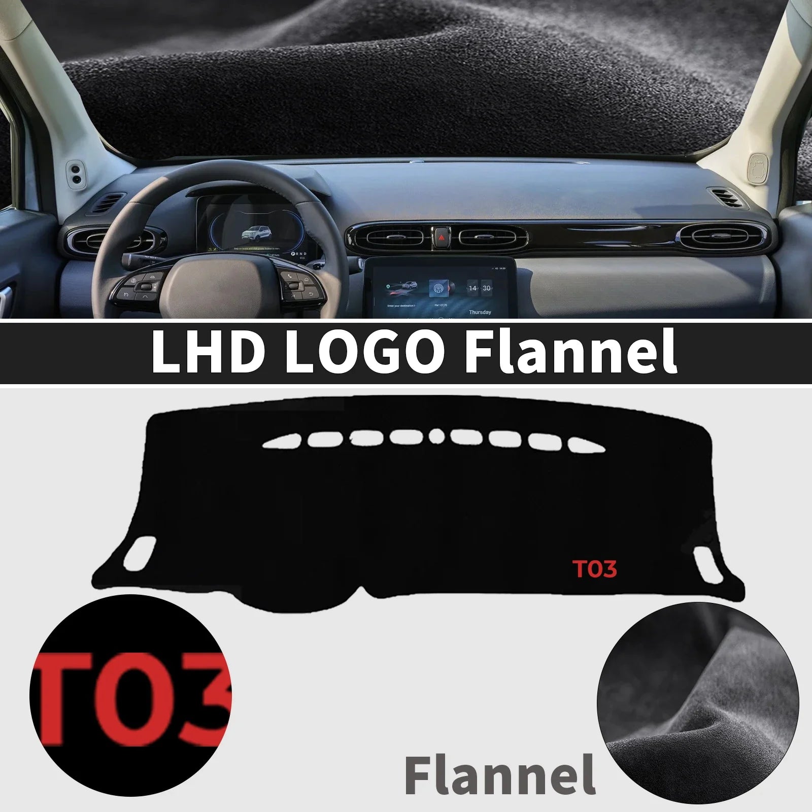 Leapmotor T03 Car DashMat Sunshade Protective Carpet - EVUPUP