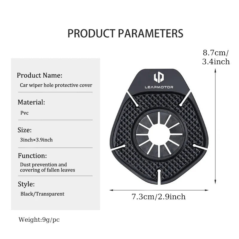 Car Windshield Wiper Hole Protective Cover For Leapmotor t03 s01 c11 2023 C10 C16 - EVUPUP