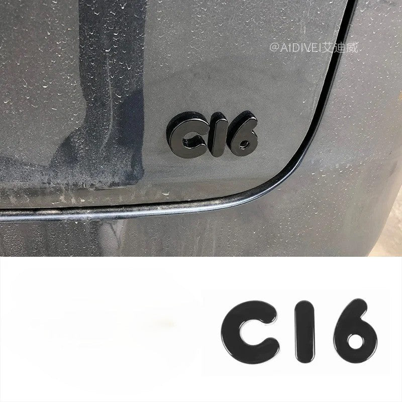 Leapmotor Blackened Car Emblem Letter Sticker - Leapmotor Accessories