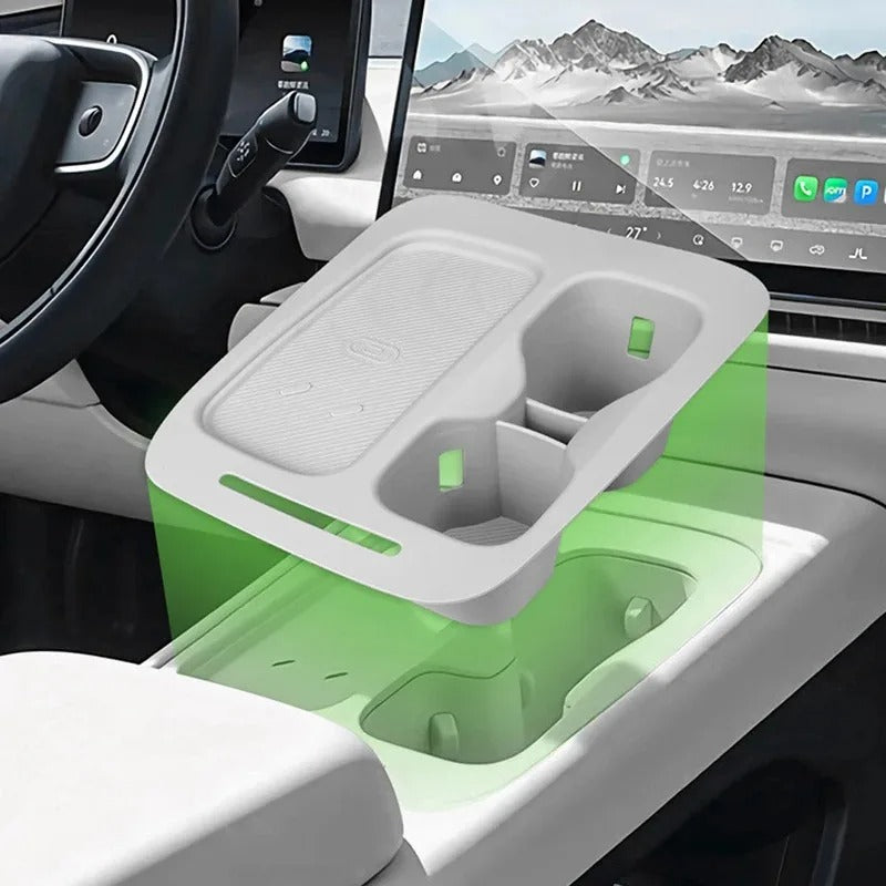 Leapmotor C10/B10/B05 Car Center Console Wireless Charging silicone Pad Cup holder Integrated Mat