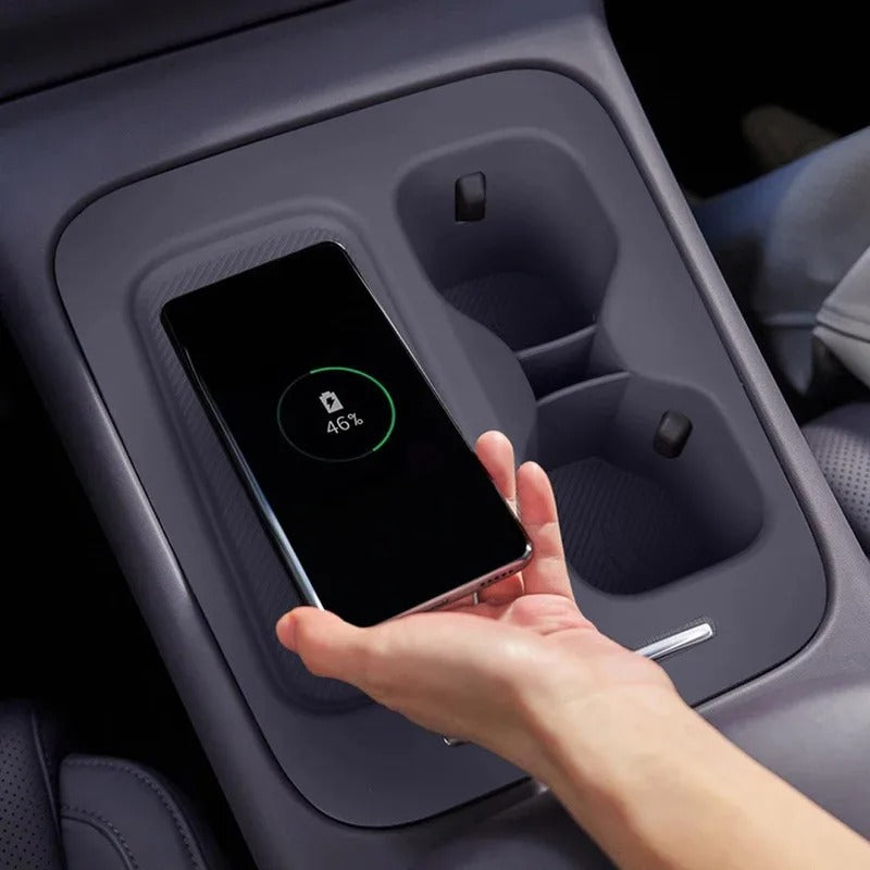 Leapmotor C10/B10/B05 Car Center Console Wireless Charging silicone Pad Cup holder Integrated Mat