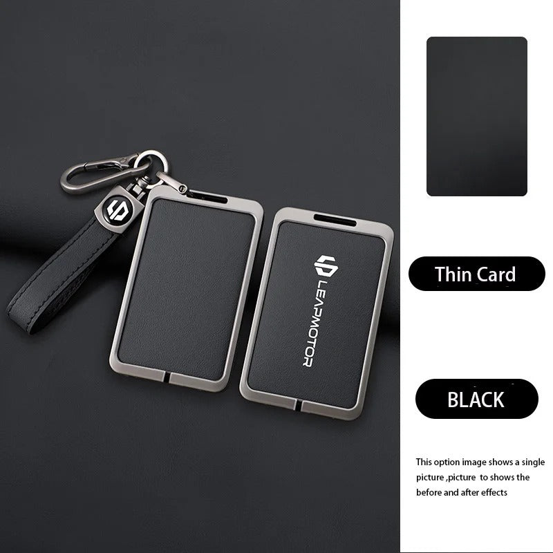 Zinc Alloy Leather Car NFC Card Remote Key Cover Case For Leapmotor - Leapmotor Accessories