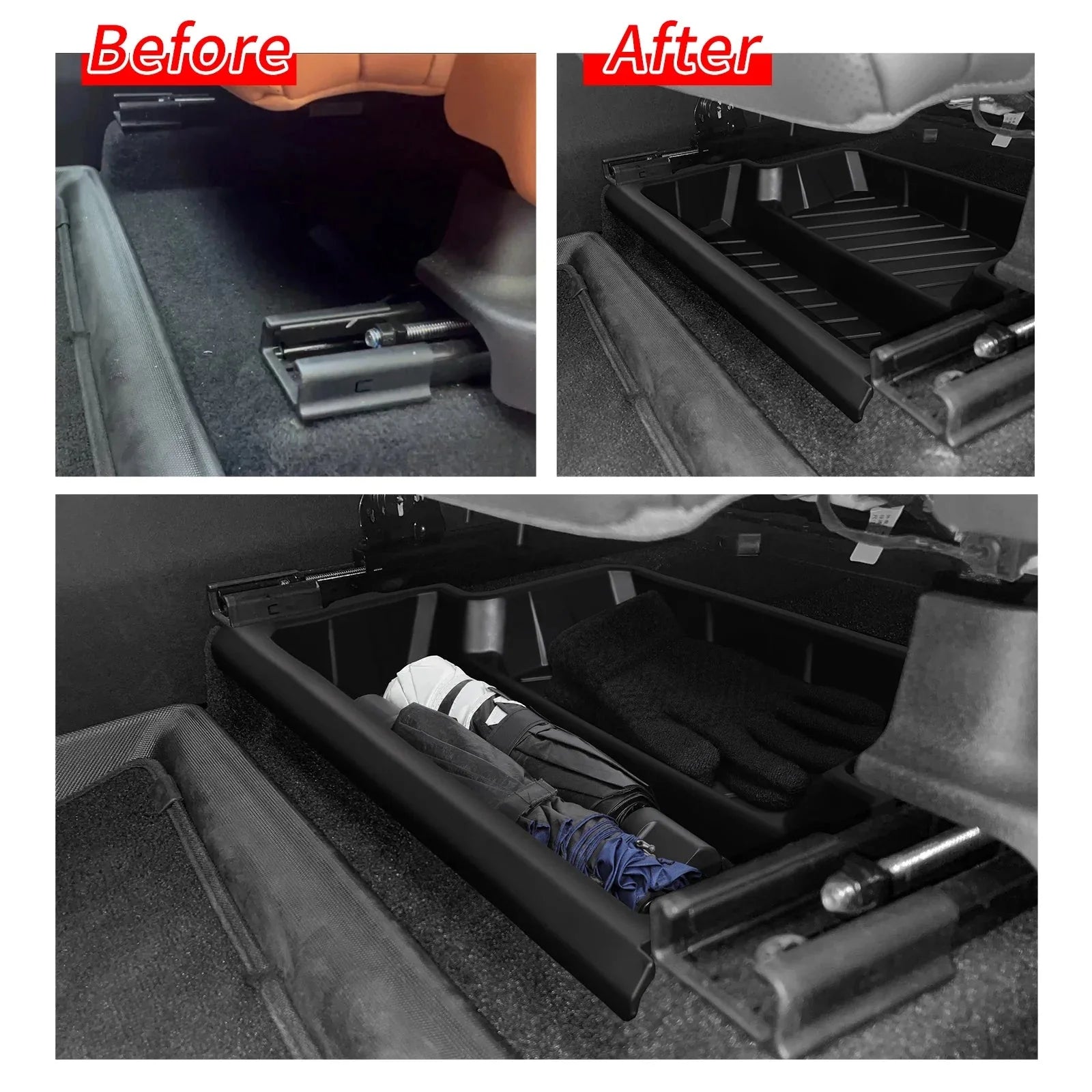 Leapmotor C10/C16 Car Storage Box Under Seat Drawer Type Organizer - Leapmotor Accessories