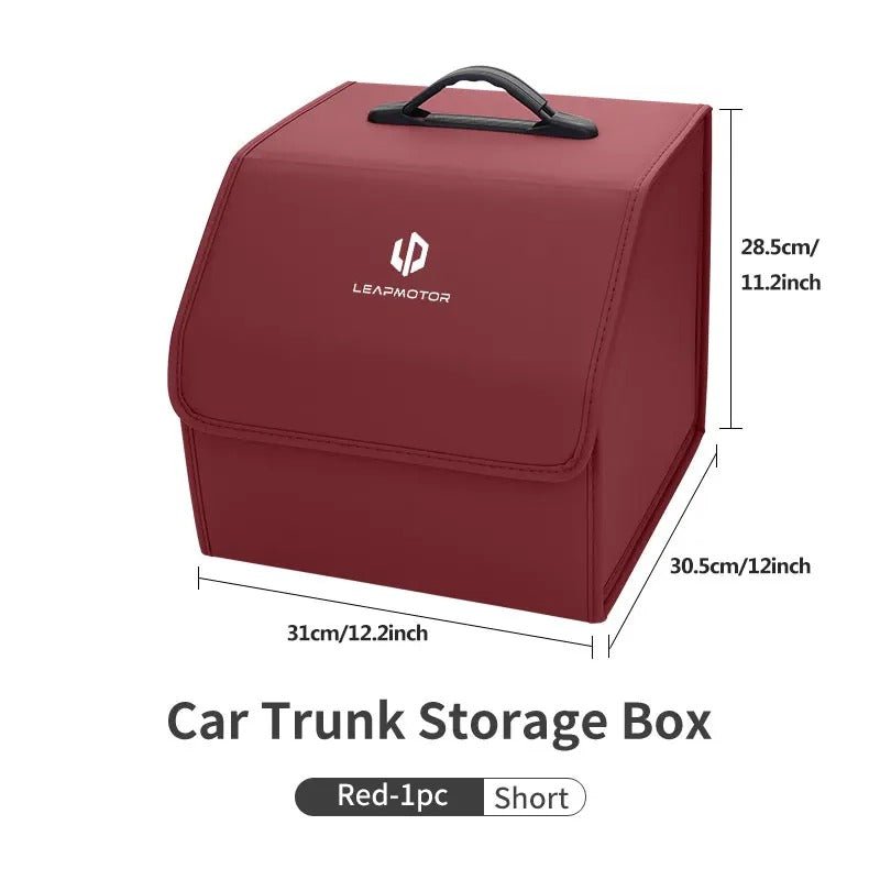 Leather Car Trunk Fold Organizer Bag For Leapmotor - Leapmotor Accessories