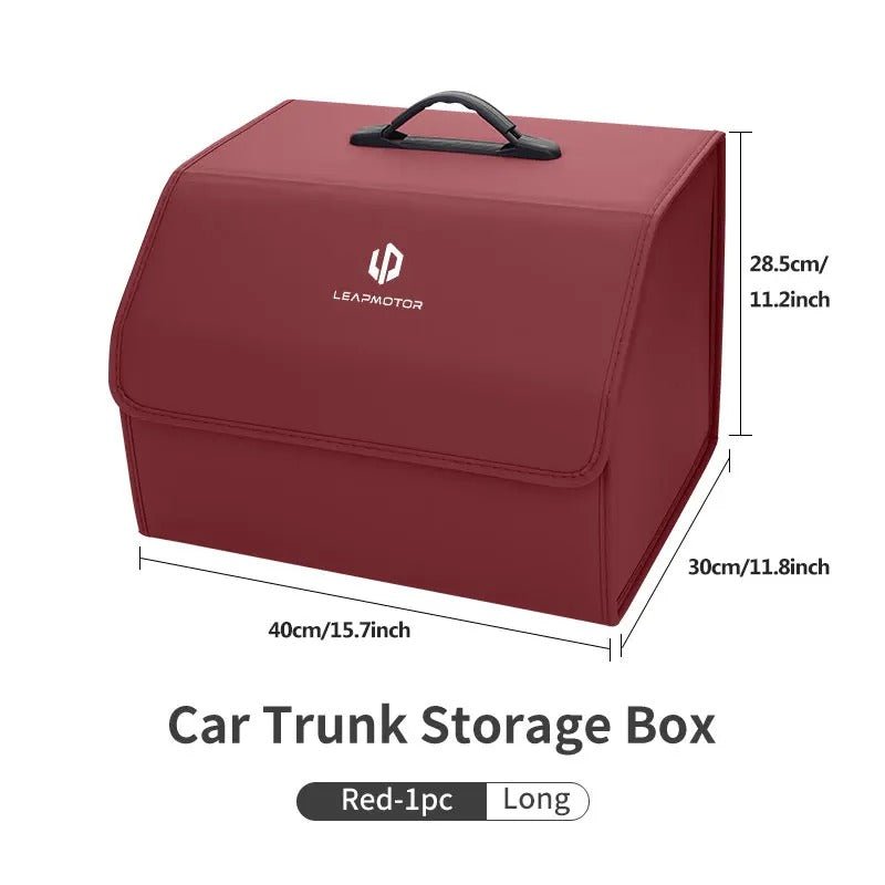 Leather Car Trunk Fold Organizer Bag For Leapmotor - Leapmotor Accessories