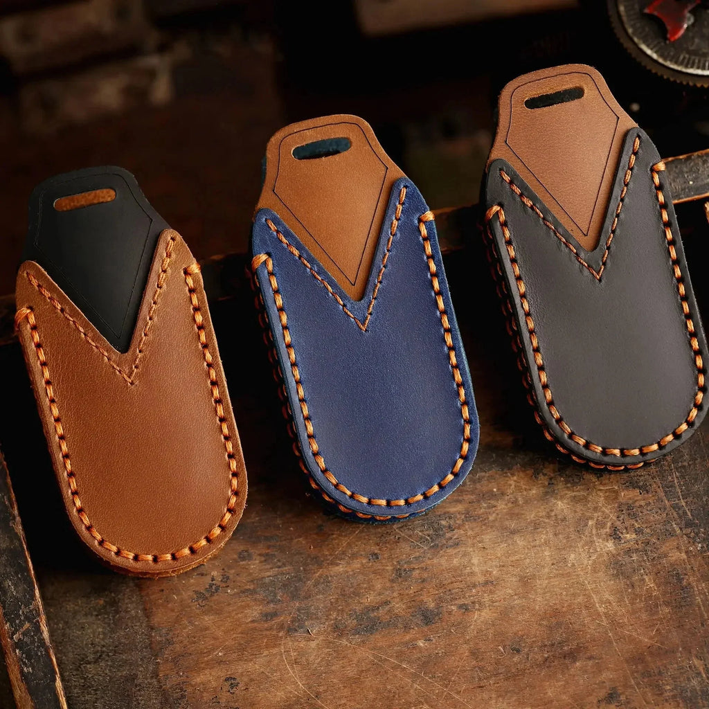 Leather Protector Holder Case Car Key Fob Cover Shell for Leapmotor - Leapmotor Accessories