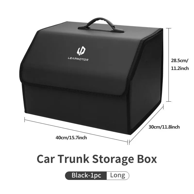 Leather Car Trunk Fold Organizer Bag For Leapmotor - Leapmotor Accessories