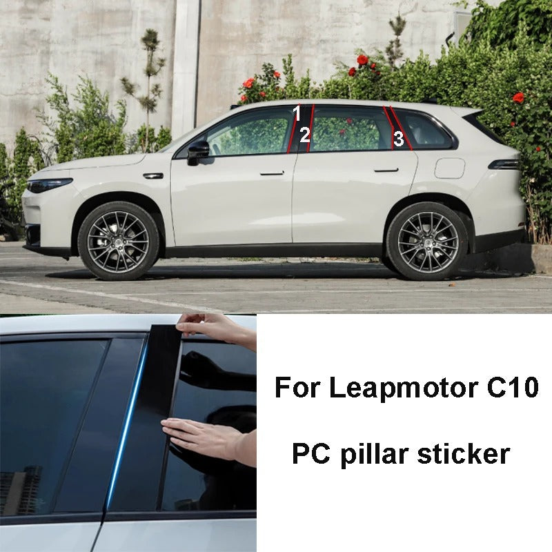 For Leapmotor C10 Central Cillar Bright Strip - Leapmotor Accessories