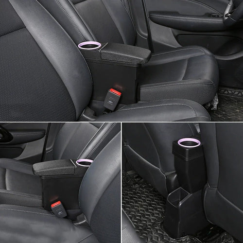 Car Central Storage Armrest Box with Water Cup Holder For Leapmotor T03 - Leapmotor Accessories