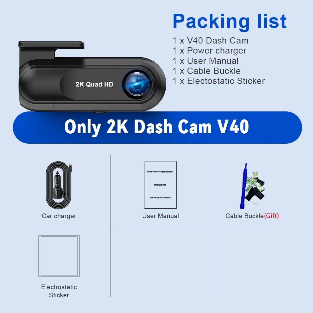 2.5K Front Dash Cam for Car - Leapmotor Accessories