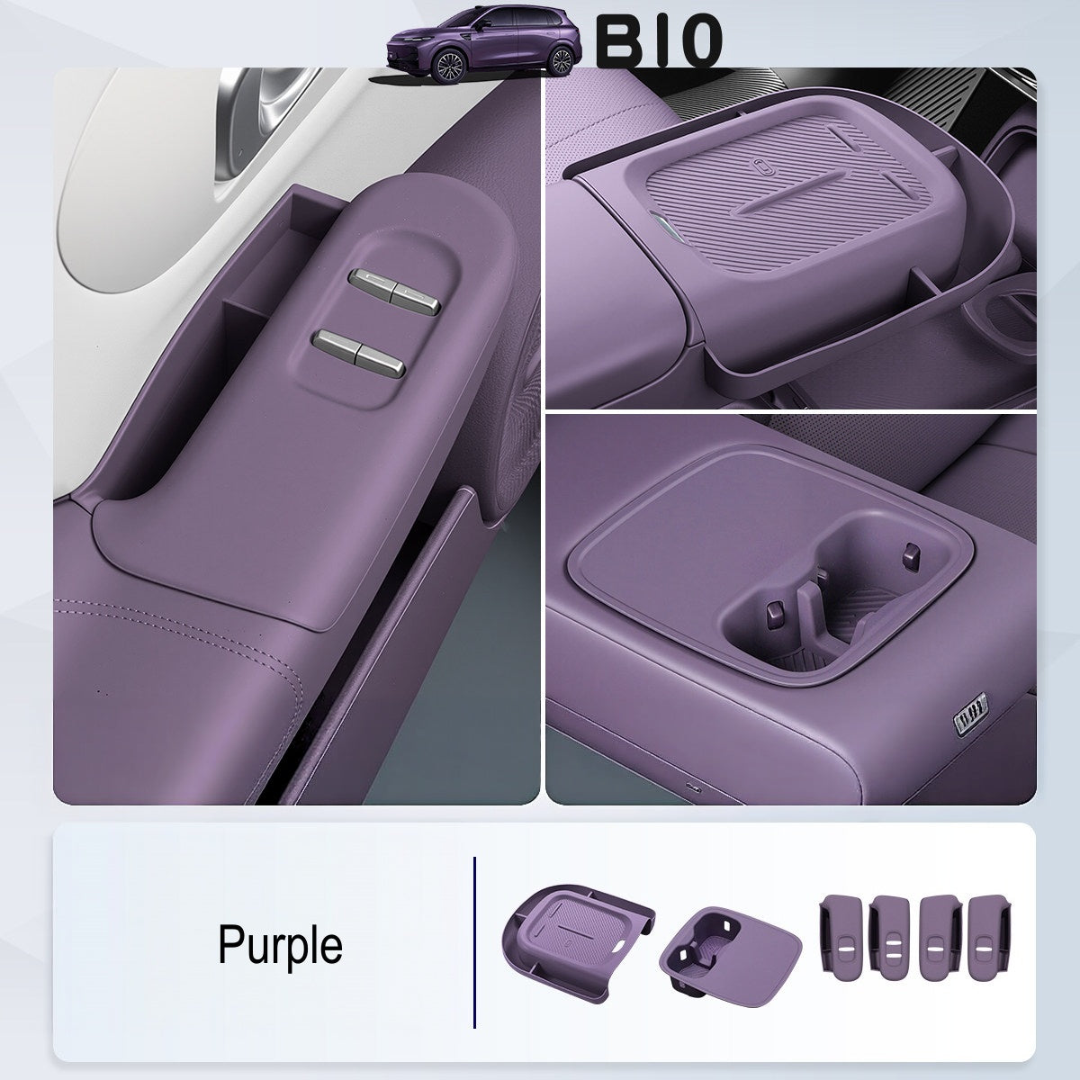 Set Tappetini in Silicone per Console Centrale Leapmotor B10