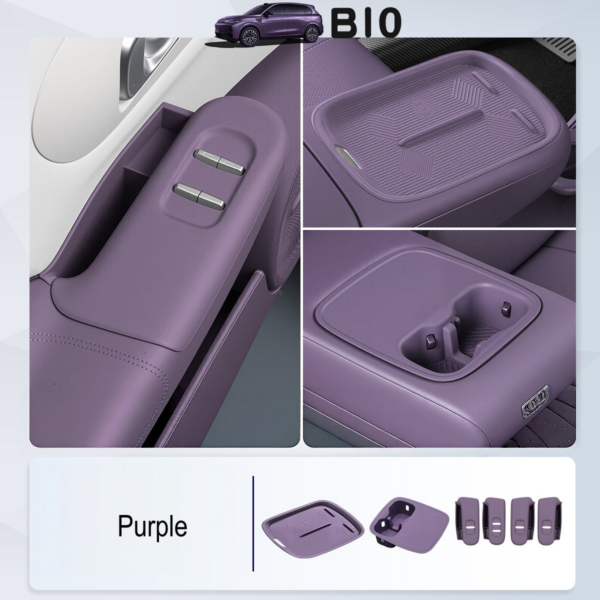 Set Tappetini in Silicone per Console Centrale Leapmotor B10