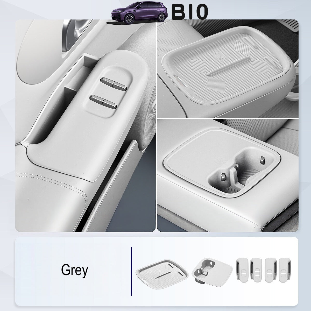 Set Tappetini in Silicone per Console Centrale Leapmotor B10